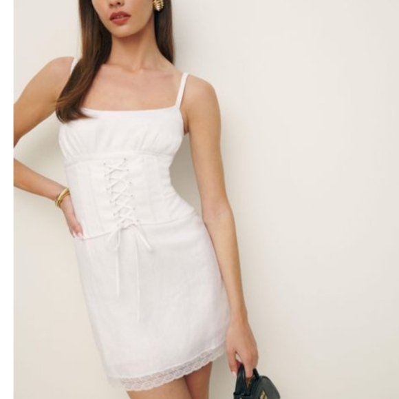 Reformation Linen Mini Dress - Picture 1 of 3